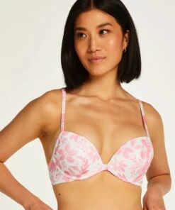 Vorgeformtes Push-Up-Bügel-Bikinitop Tropical